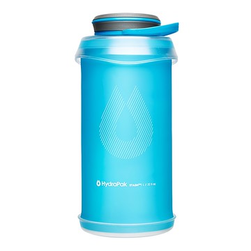 HydraPak StashTM 擠壓式圓盤軟式水壺 甜酒藍 1L 可壓縮設計 方便攜帶  1個