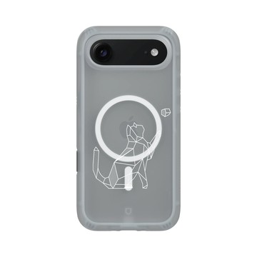 iPhone Air AirX 流變灰 - Animal Silhouette / 動物剪影 - 幾何-動物系列/球與貓