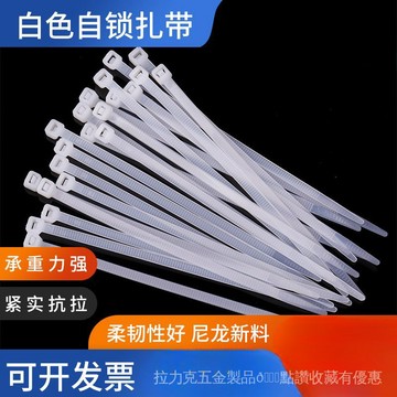 [24時熱賣]尼龍紮帶 紮帶 自鎖紮帶自鎖式尼龍紮帶廠家批發3*100*4*250*5*300黑白色塑料捆綁束線帶 XR