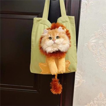貓包便攜外出貓咪可露頭小獅子包寵物狗狗小型犬泰迪博美斜挎背包