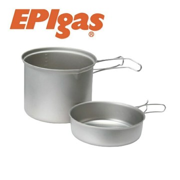 EPIgas 登山鈦鍋/BP鈦鍋組/鈦合金鍋組 1鍋1蓋 T-8006