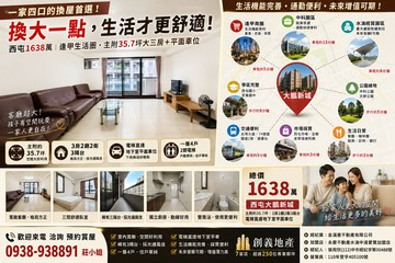 逢甲×水湳雙生活圈35.7坪大三房＋平車｜台中市西屯區逢大路