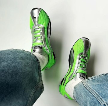 PUMA 休閒鞋 H-STREET OG 螢光綠 Rosé同款 運動鞋 男 40369201