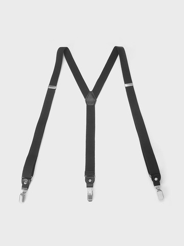 Premium Adjustable Suspenders [Black] (MS005BK)