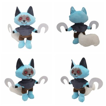 新品Puss in Boots death plush穿靴子的貓死神狼毛絨玩具公仔