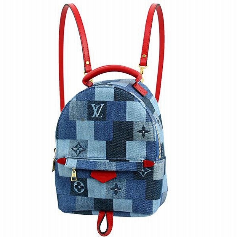 M45043 Louis Vuitton 2020 Monogram Denim Palm Springs Mini Backpack