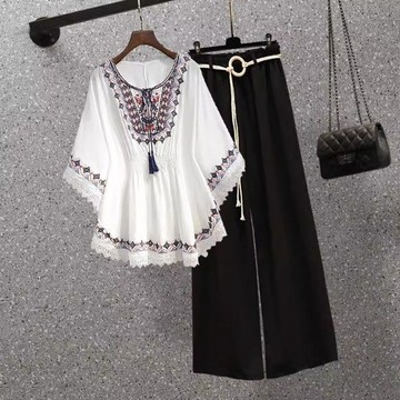 臺灣出貨大碼女裝2026年夏季款胖妹妹薄款蕾絲拼接雪紡襯衫女寬鬆顯瘦上衣0615