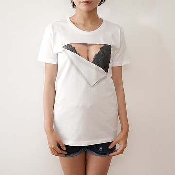 Mousou Mapping T-shirt/ Revival/ Black bra
