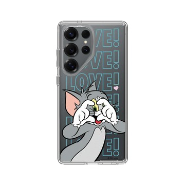 Galaxy S25 Ultra Clear 透明 - 湯姆貓與傑利鼠 Tom and Jerry - 湯姆貓愛心