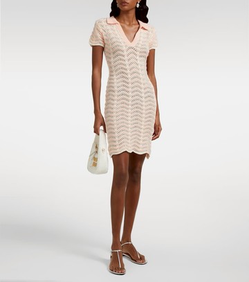 Bananhot Coco striped cotton-blend minidress