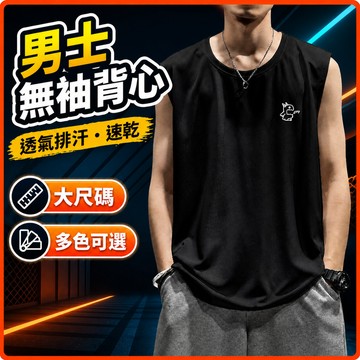 台灣出貨 夏日背心 男 M-8XL 網孔透氣 大尺寸 無袖上衣 涼爽 排汗 速乾 休閒 外穿 男裝 夏季 大尺寸背心 I
