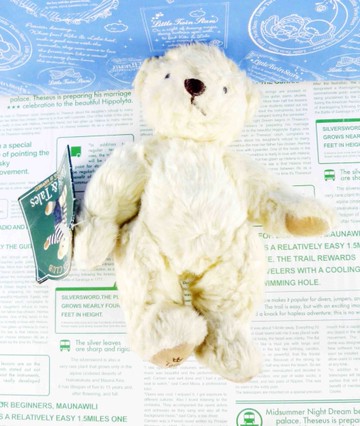 【震撼精品百貨】日本日式精品_熊_Bear~長毛熊-白色