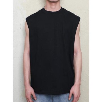 250g索羅娜冰涼感小領口背心男速干防曬運動坎肩無袖短袖T恤夏