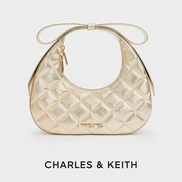 【CHARLES & KEITH】Janie 蝴蝶結手提包 附提袋｜秋冬新品｜閃耀派對季｜生日禮物｜快速出貨｜小CK