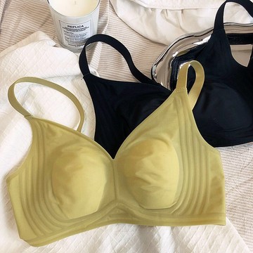 貼身日記🌺超薄款無痕內衣女聚攏收副乳透氣無鋼圈調整型大胸顯小無磁文胸罩