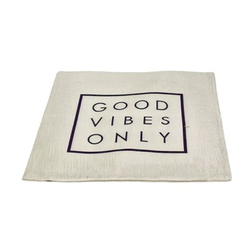 STYLE G 時代家居 棉麻抱枕套 - Good Vibes Only  44 x 44cm  美好氣氛  1個
