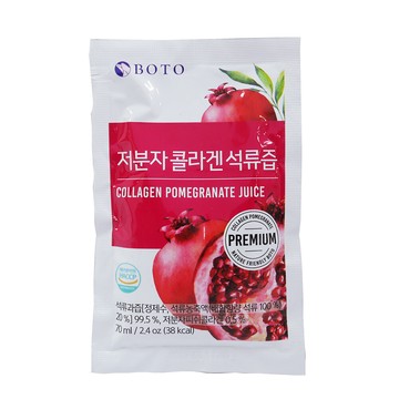 韓國boto100%冷萃鮮榨紅石榴汁 紅石榴膠原蛋白飲 桔梗水梨汁 散裝賣場