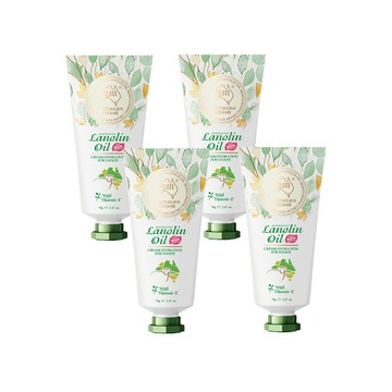 澳洲 G&M 花漾水潤綿羊油護手霜含維他命E(70g/支 4入組)