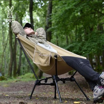 DOD戶外折疊椅便攜月亮椅躺椅露營椅子馬扎折疊小凳子釣魚C1-774
