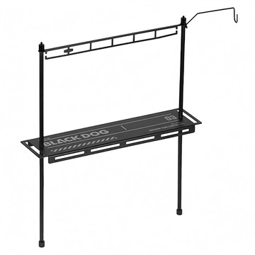 BLACK DOG 黑狗 鋁合金IGT戰術組合桌 置物架 JJ015  黑色  51.3cm  51.3 x 12.4 x 59cm