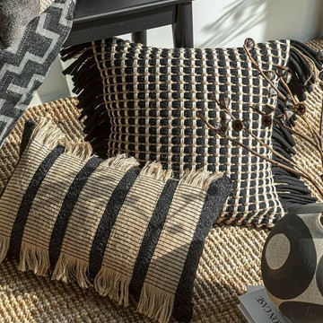 免運 可開票 公司貨 工廠直銷 中古侘寂風高級感抱枕手工麻繩布藝大靠枕編織樣板間民宿飄窗靠墊 快速出貨DDD1111