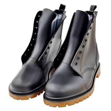 晴雨兩穿 男女款 時尚馬丁雨鞋 牛筋底 環保PVC材質  黑色  44碼
