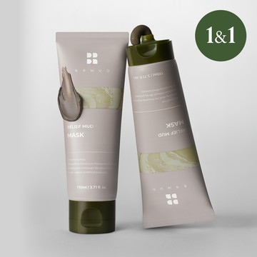 BRMUD Relief Mud Mask Double Pack (110mL + 110mL)