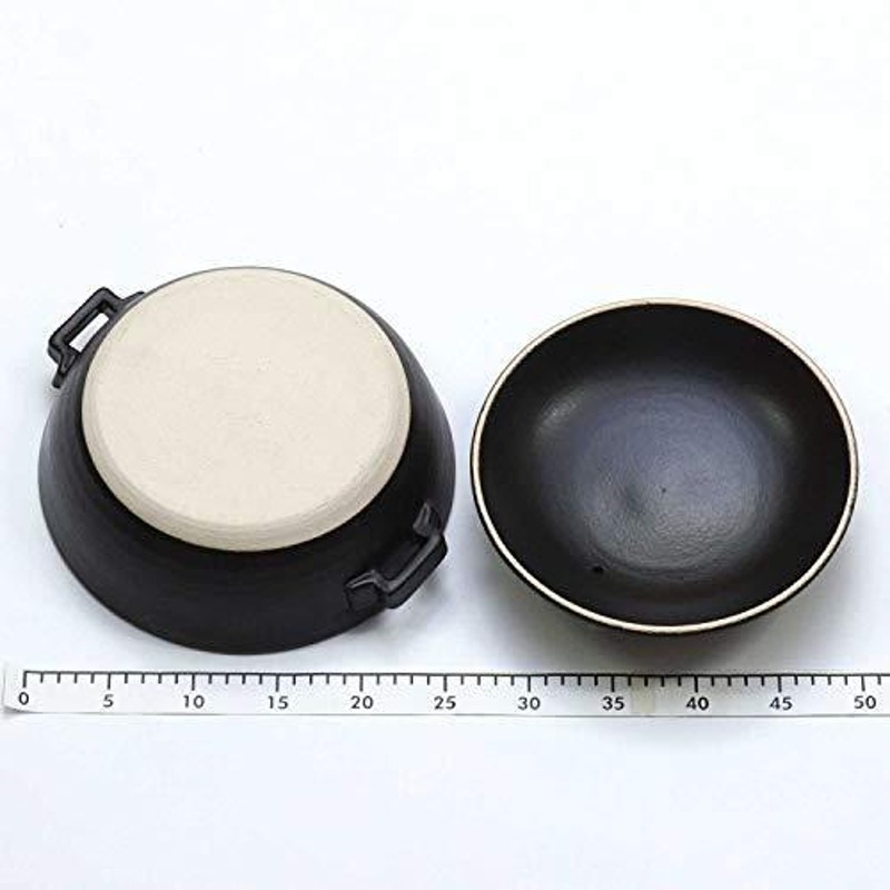 マルヨシ陶器 Maruyoshitouki 土鍋 STYLE BLACK 8号 セラミック加工IH