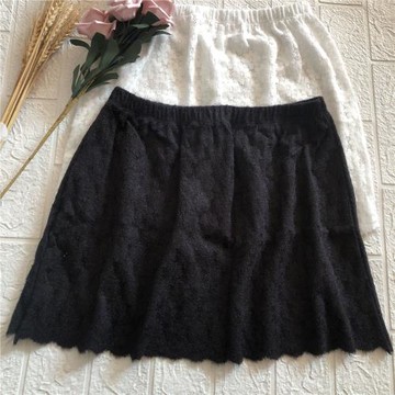 百搭絨毛磨毛疊穿打底半身裙衛衣搭配神器下擺蕾絲內搭裙罩遮屁簾