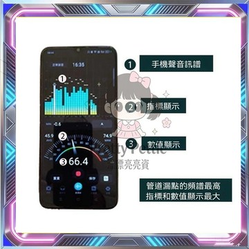 管道漏水檢測儀 工具套裝 測漏水聽漏儀 墻體測漏儀 家庭管道測漏儀 漏水探測儀 小型工業地下水管漏水探測器 聲納探測