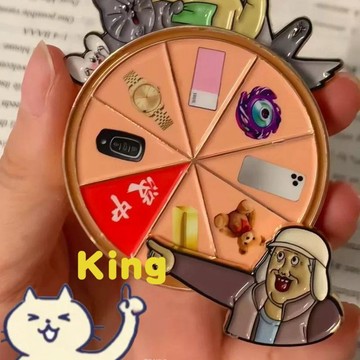 【臺灣出貨】張連起旋轉轉盤冰箱貼 亞克力材質可轉動擺飾 趣味中獎主題設計 網紅梗圖創意磁貼 冰箱平面裝飾用品