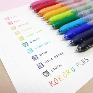【STU】Zebra KOKORO PLUS & SWEET Gel 0.5mm 中性筆 黑桿 彩色桿 四色隨機出貨