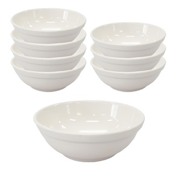 ABM 大碗  8個  白色