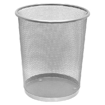 AXIS 艾克思 簡約金屬網狀垃圾桶 銀色 9L  19 x 27 x 24cm  1個