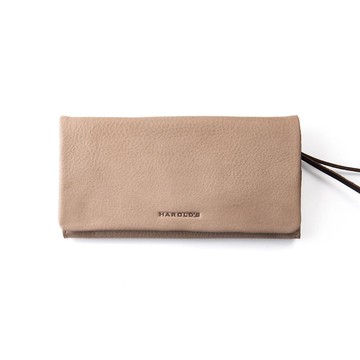 德國harolds查科拉爾長夾 /杏/真皮/皮夾/錢包/手工製作