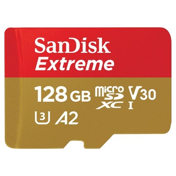 SanDisk 晟碟 公司貨 紅金記憶卡 SDSQXAA GN6MN Extreme Micro  128GB  1個