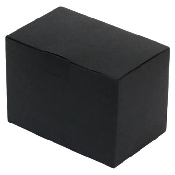 Pomei 博美 黑卡無印紙盒 紙類材質 台灣產地 寬107 x 高75 x 側68 (mm)  黑色  1包