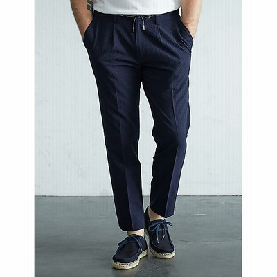 クリアランス セール Borelio☆シアサッカーストライプ柄トラウザー