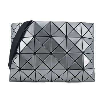 ISSEY MIYAKE 三宅一生BAOBAO  LUCENT4x6亮面斜背包-銀