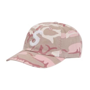SUPREME PIGMENT PRINT S LOGO 6 PANEL PINK CAMO 帽子 粉紅迷彩 SS25H24-PO [台灣現貨]