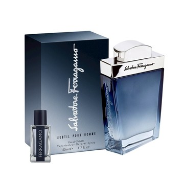 【FERRAGAMO】藍色經典男性淡香水50ml(贈隨機小香.附紙袋)