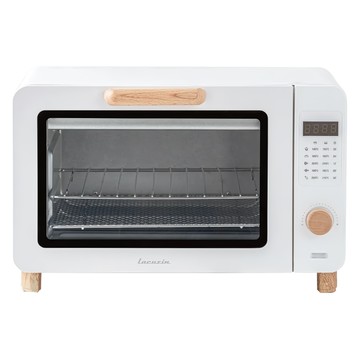 Lacuzin 智慧萬用電子烘烤箱  珍珠白  獨立上下火  15L強化玻璃  A4大小精巧尺寸  LCZ1402WT