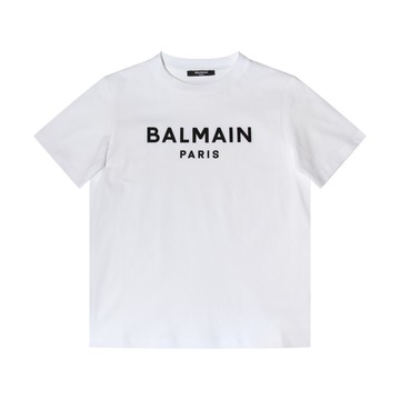 Balmain - White And Black Cotton T-shirt