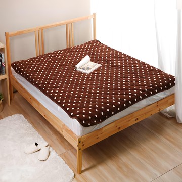 Cotton Field 棉花田傢飾 暖點超細纖維印花保暖墊 雙人 150x186cm  可可色