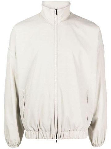 Fear Of God - zip-up jacket - men - Virgin Wool/Polyamide - XL - Neutrals