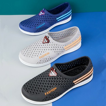 防滑涼鞋 洞洞鞋 男士包頭沙灘漂流鞋 戶外外穿休閑透氣潮男懶人鞋【不二雜貨】