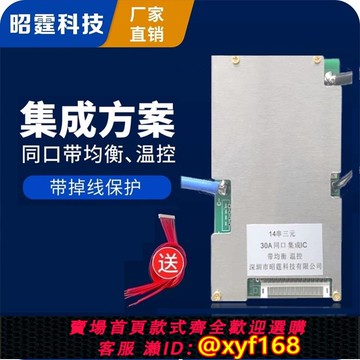 {可打統編 保固一年}昭霆48v13串14串15串16串電動車三元鋰磷酸鐵鋰電池保護板帶均衡