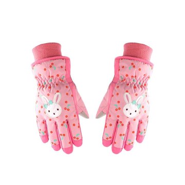 零下40東北戶外兒童女童加絨加厚防寒滑雪手套哈爾濱旅游保暖裝備