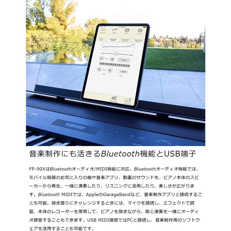 Roland FP-90X BK 電子ピアノ 88鍵盤 Xスタンド・ヘッドホンセット ローランド