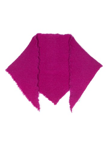 Faliero Sarti - Kat frayed scarf - women - Virgin Wool/Polyamide/Cashmere - One Size - Pink